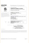 Certificate of Compliance - AluFire AS85 Fixed Wall
