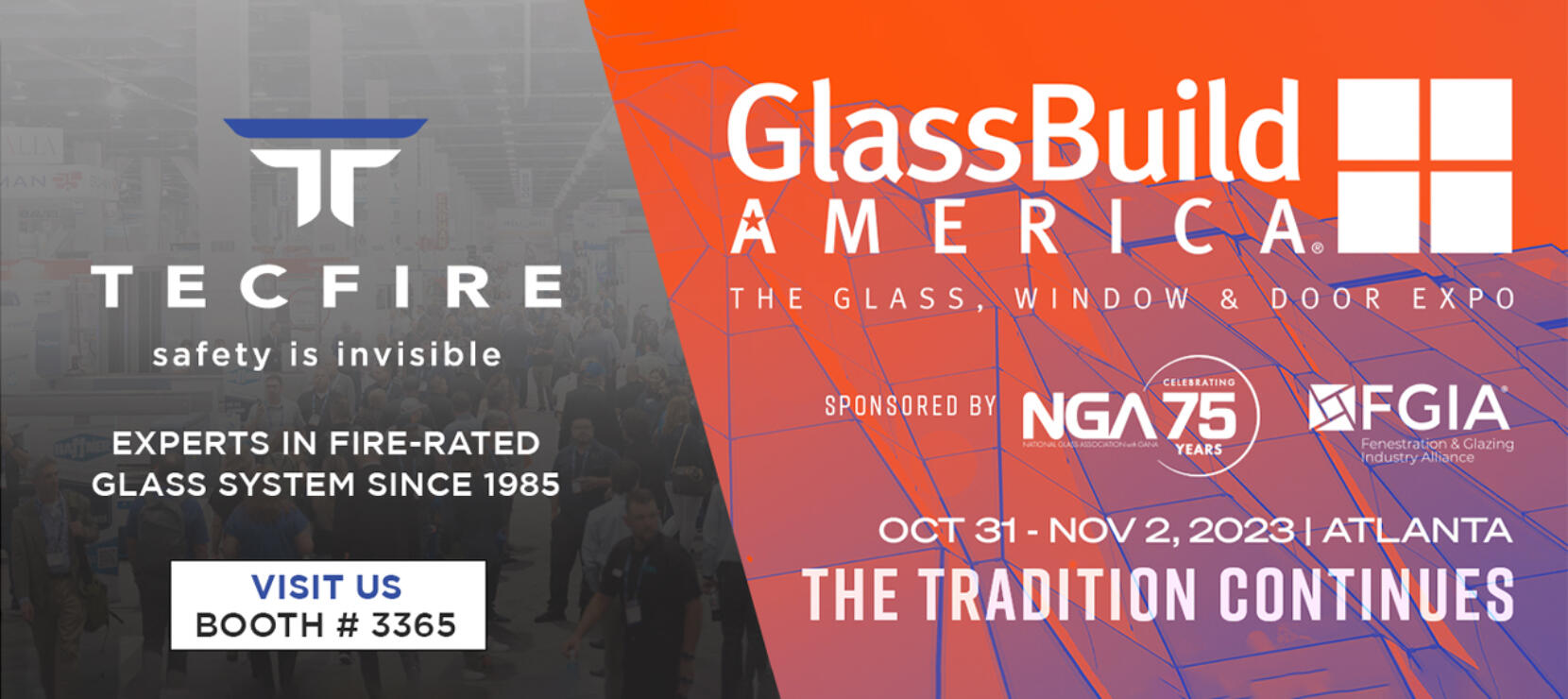 GlassBuild 2023: Tecfire Redefines Fire Safety in Architecture