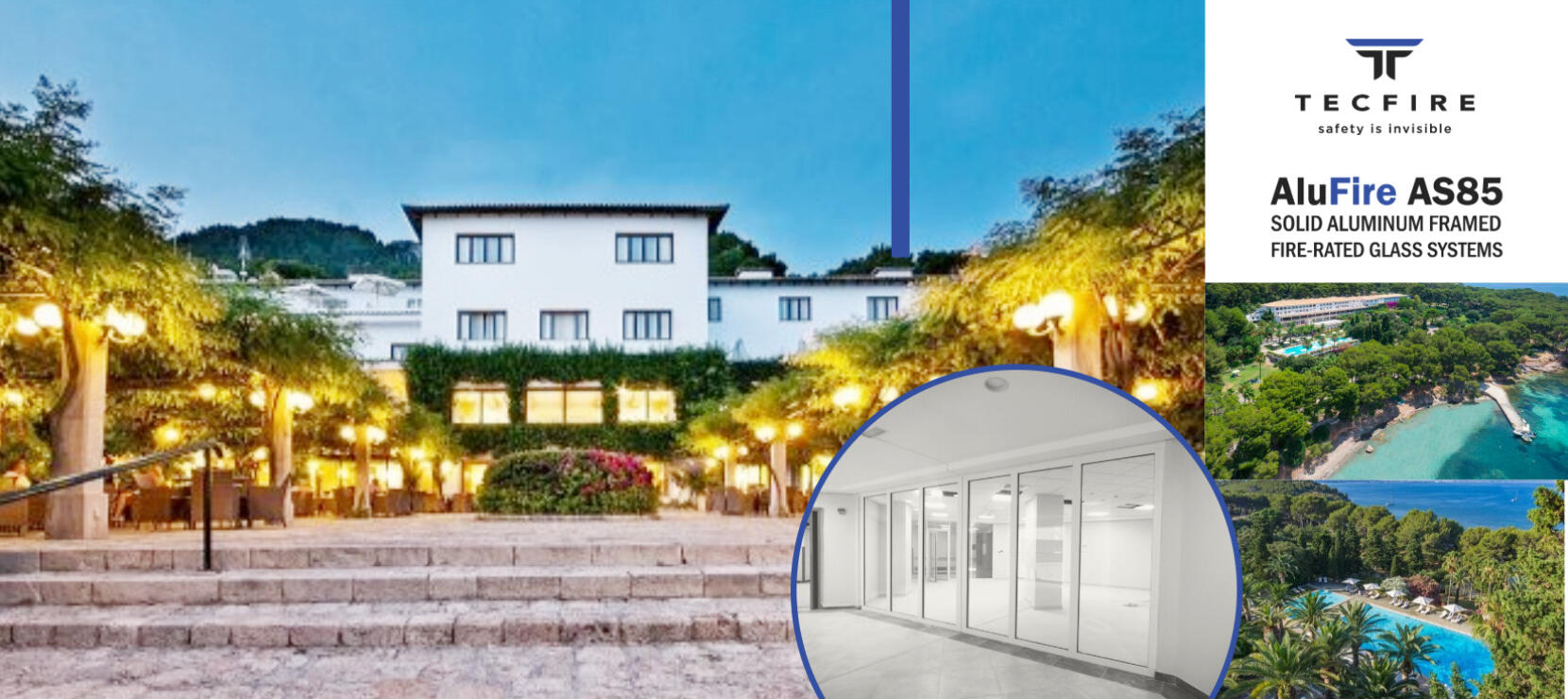 Fire Safety Meets Luxury: Tecfire’s Alufire AS85 EI120 Secures Four Seasons Resort Mallorca