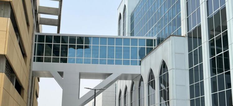 TECFIRE Delivers Fire-Rated Glazing Systems for Landmark Bridge at Dr. Suliman Fakeeh Hospital, Jeddah