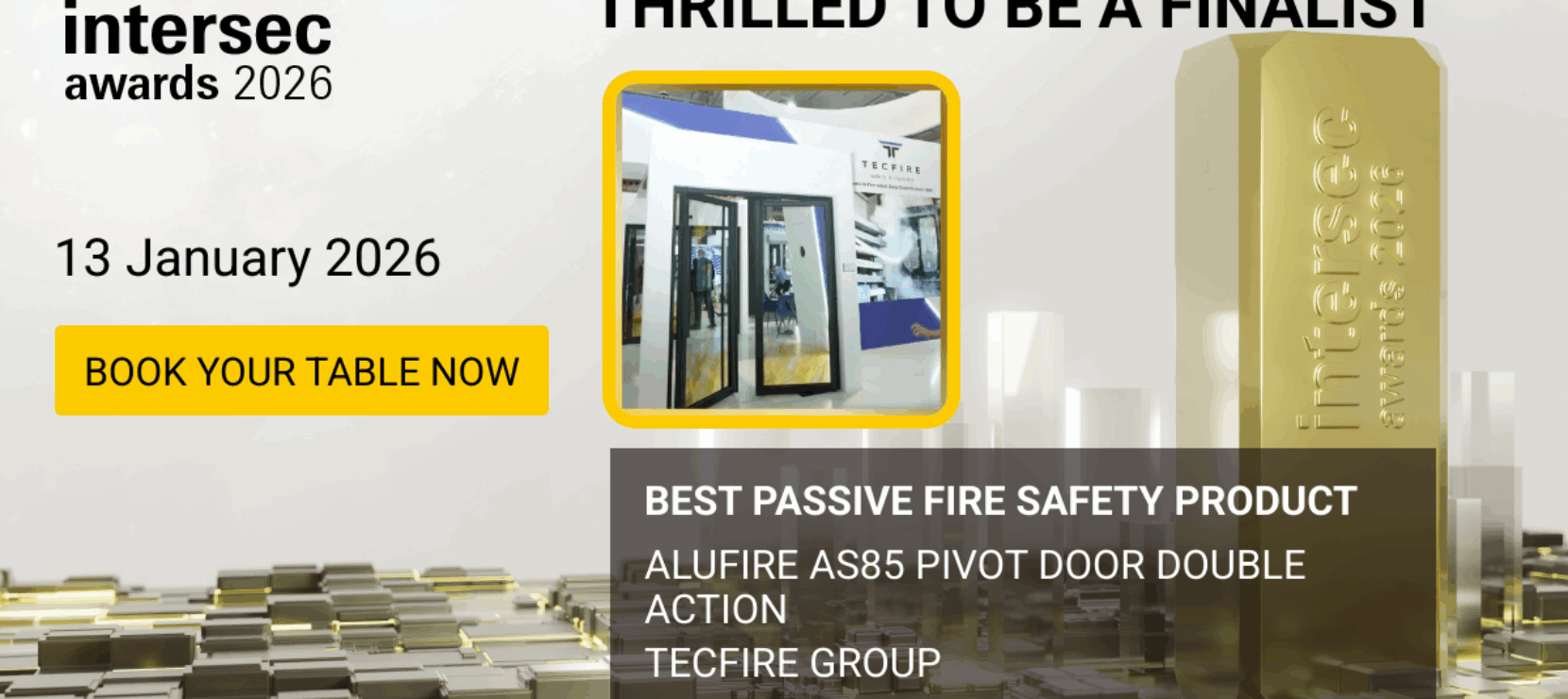 TECFIRE Group Named Finalist at the Intersec Awards 2026 for Best Passive Fire Safety Product