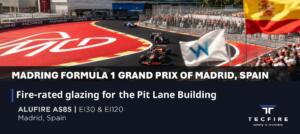 Tecfire Equips the MADRING Pit Lane Building with 228 Alufire AS85 Fire-Rated Systems